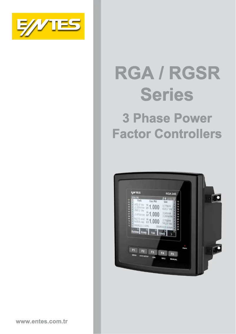 First page image of the manual for RGA-20S