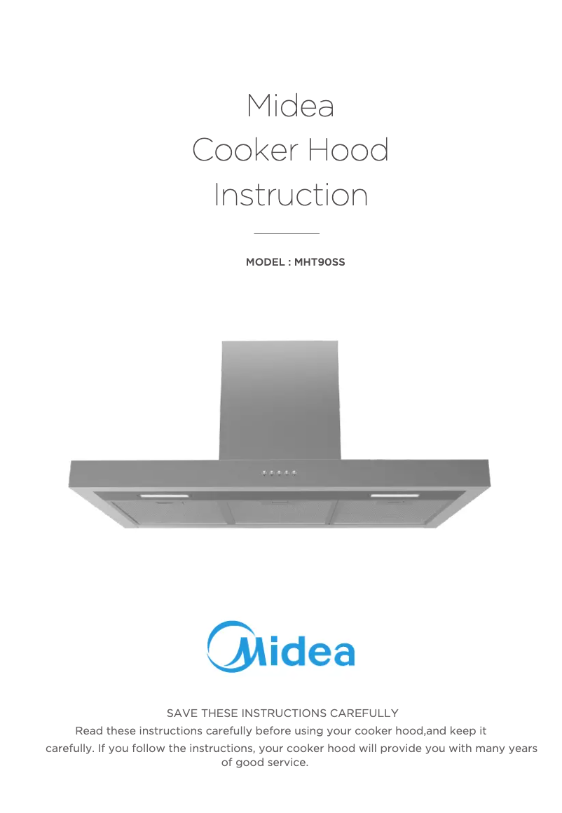 Page 1 of the manual User Manual Midea MHT90SS