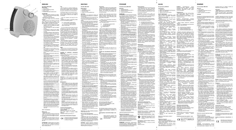 First page image of the manual for MW-3452 W