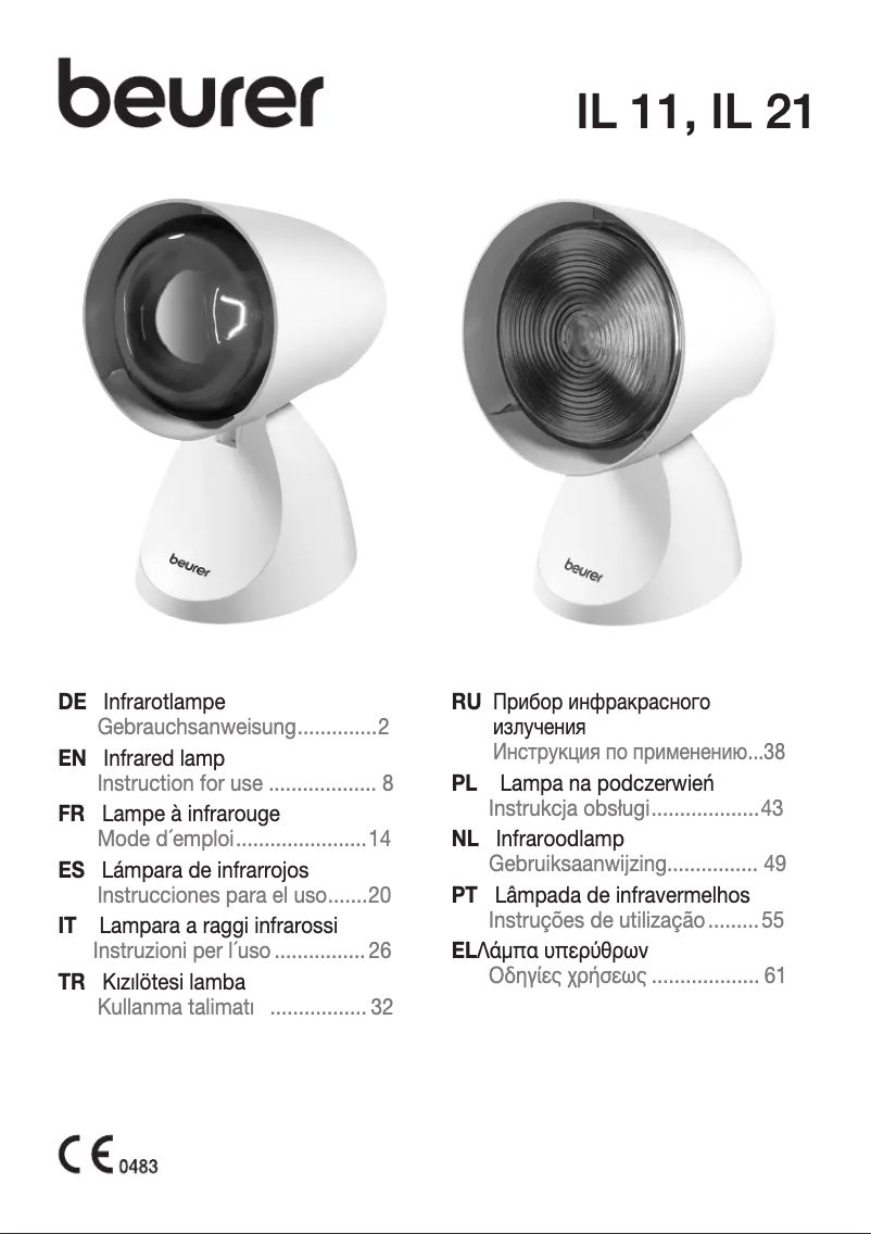 Page 1 of the manual User Manual Beurer IL 21
