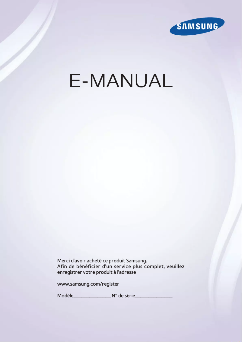 First page image of the manual for UA40F6400AW