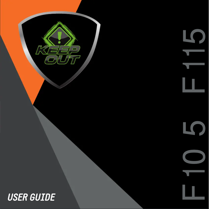 Image de la première page du manuel de l'appareil F105