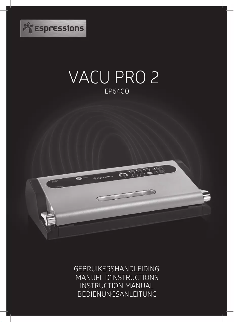 First page image of the manual for Vacu Pro 2