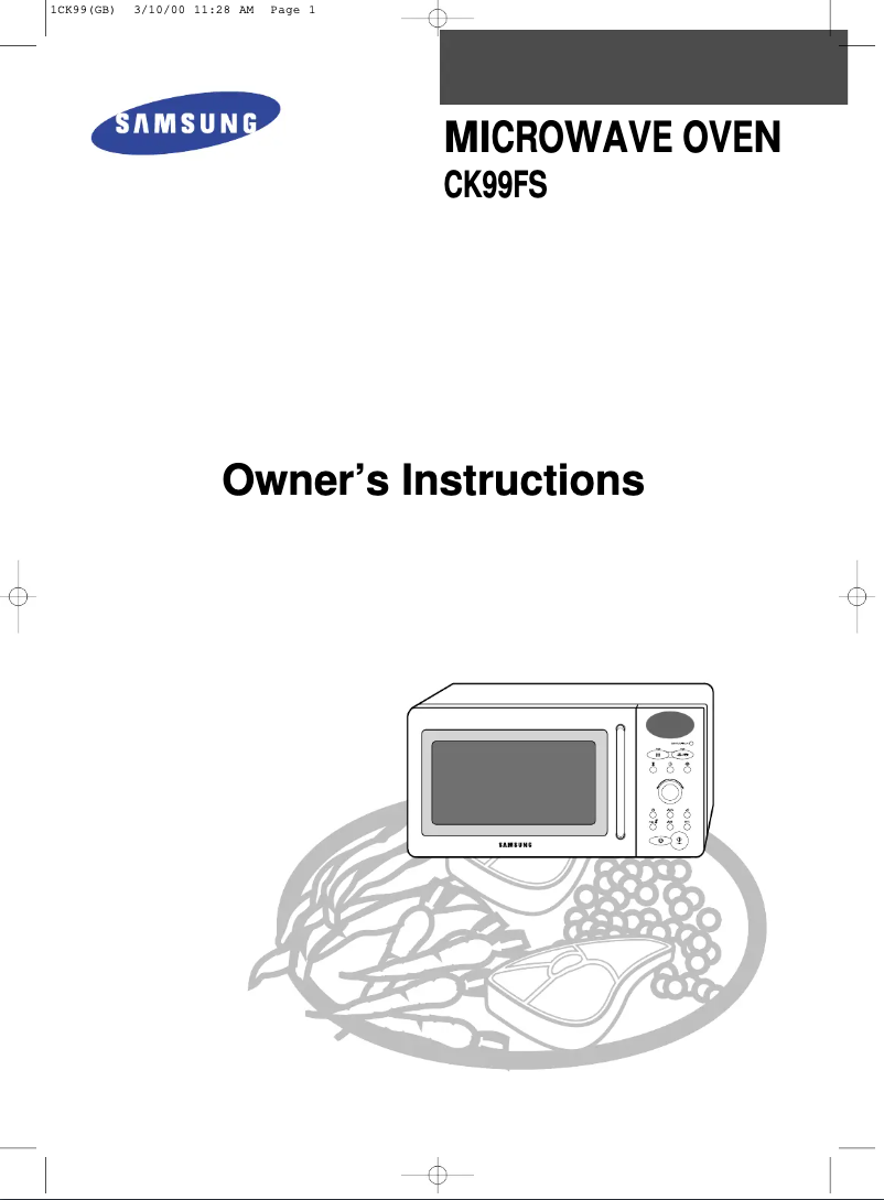 Page 1 of the manual User Manual Samsung CK99FS