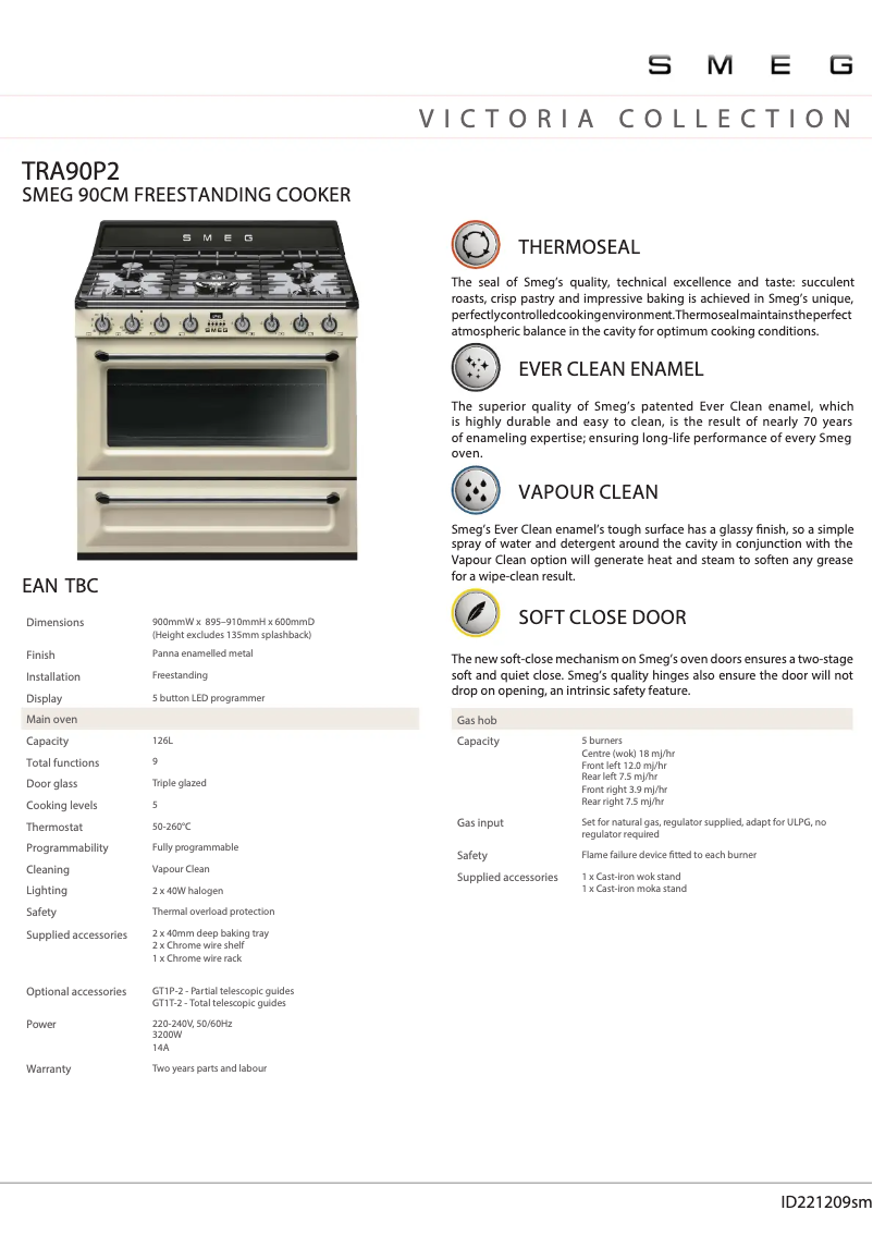 First page image of the manual for TRA90