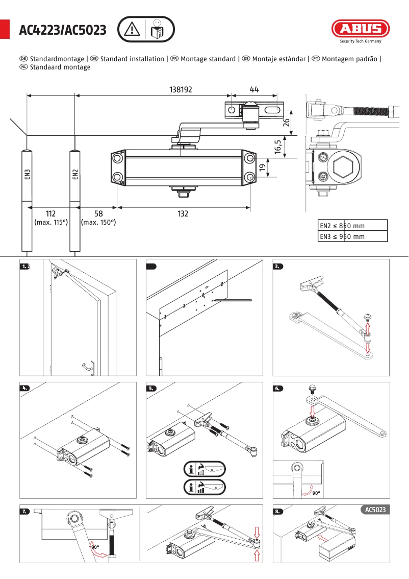 Page 1 of the manual User Manual Abus DC10223