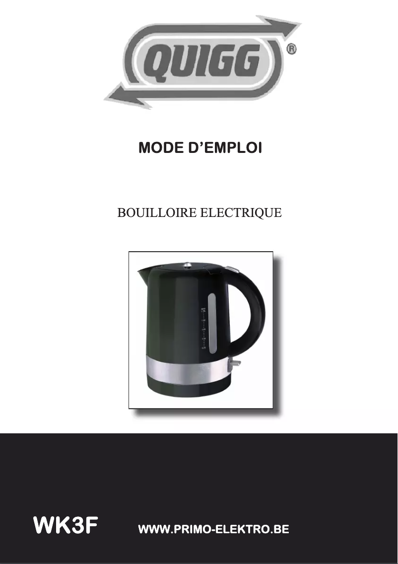 First page image of the manual for WK3