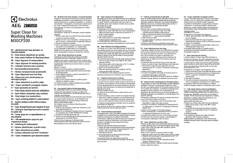 Page 1 of the manual User Manual Electrolux M3GCP200