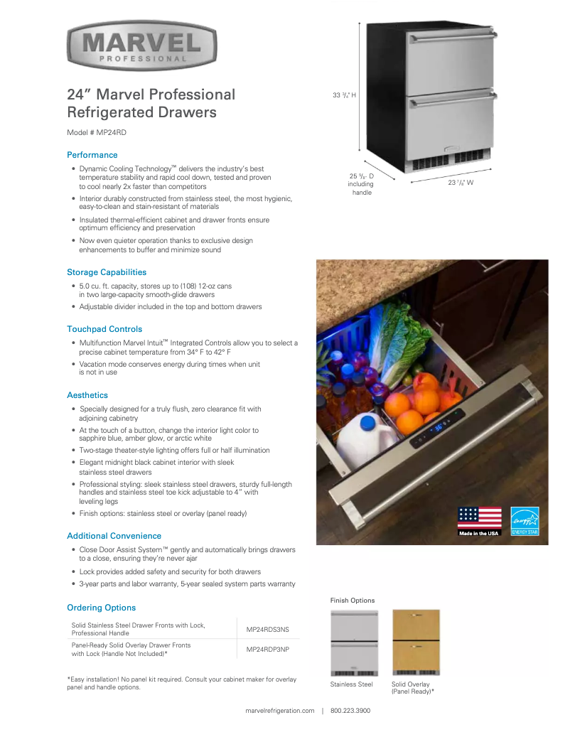 First page image of the manual for MP24RDP3NP