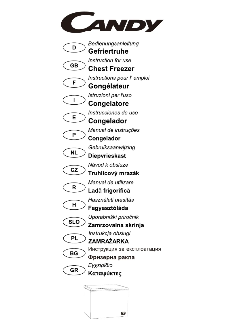 Page 1 of the manual User Manual Candy CCHE 150