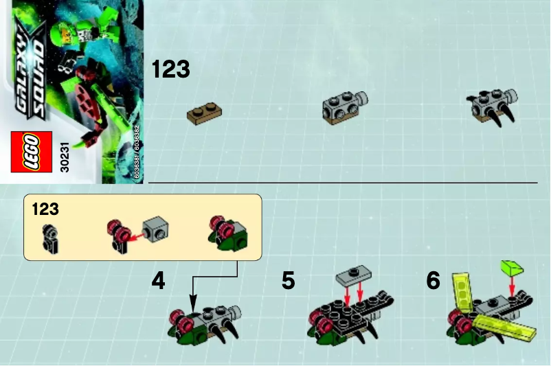 First page image of the manual for Space Insectoid 30231