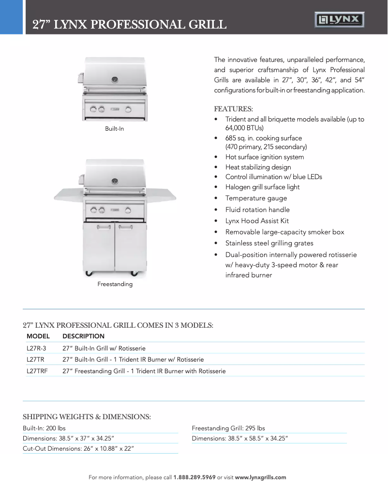 First page image of the manual for Professional L27R-3
