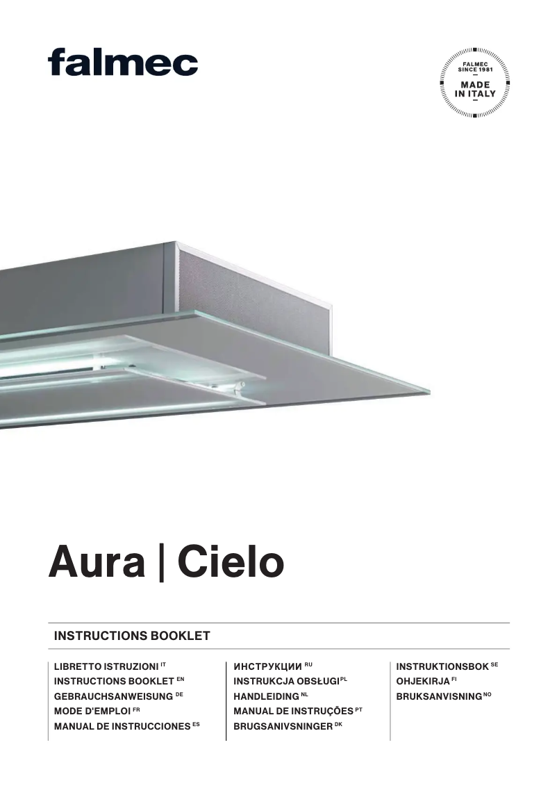 First page image of the manual for Cielo