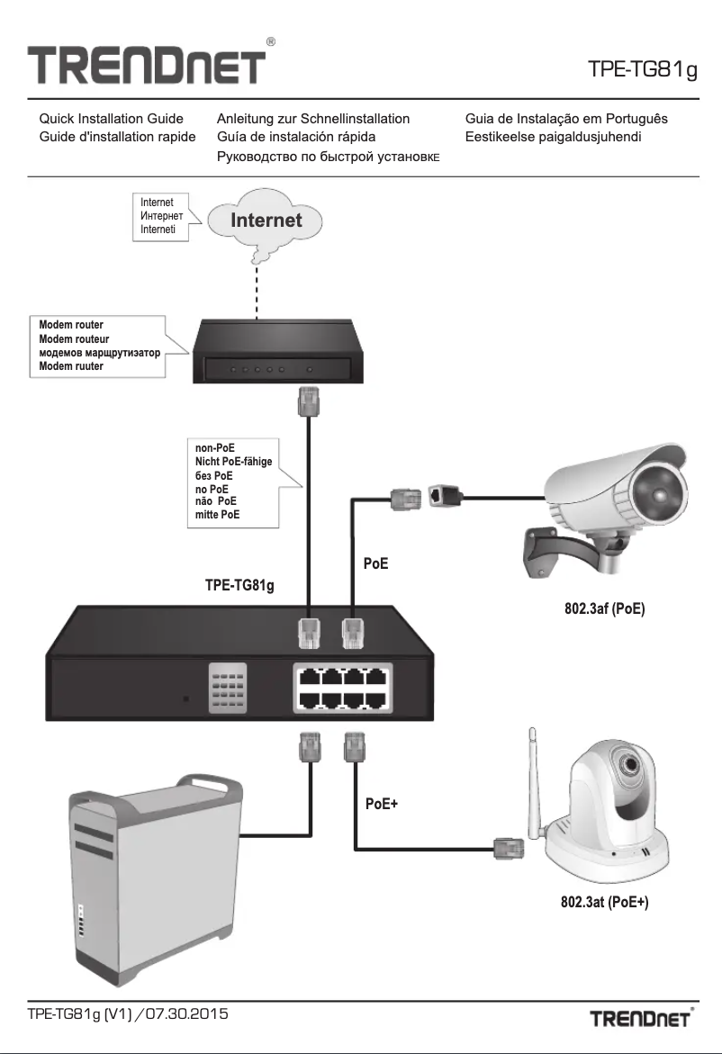 Page 1 of the manual User Manual TRENDnet TPE-TG82g