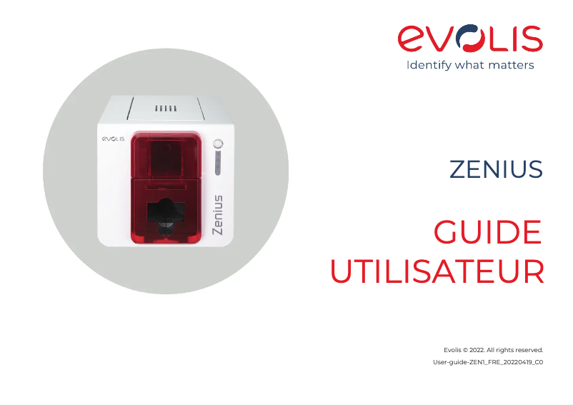 First page image of the manual for Zenius