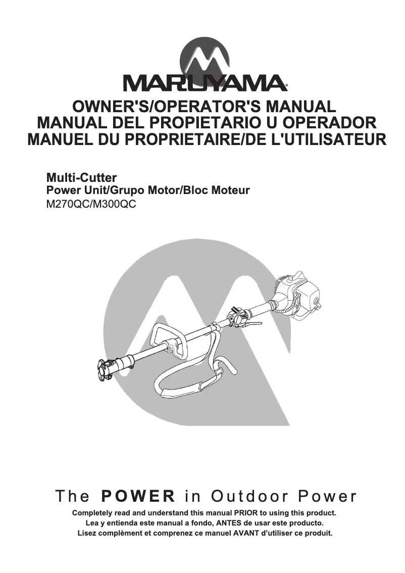 First page image of the manual for M300QC