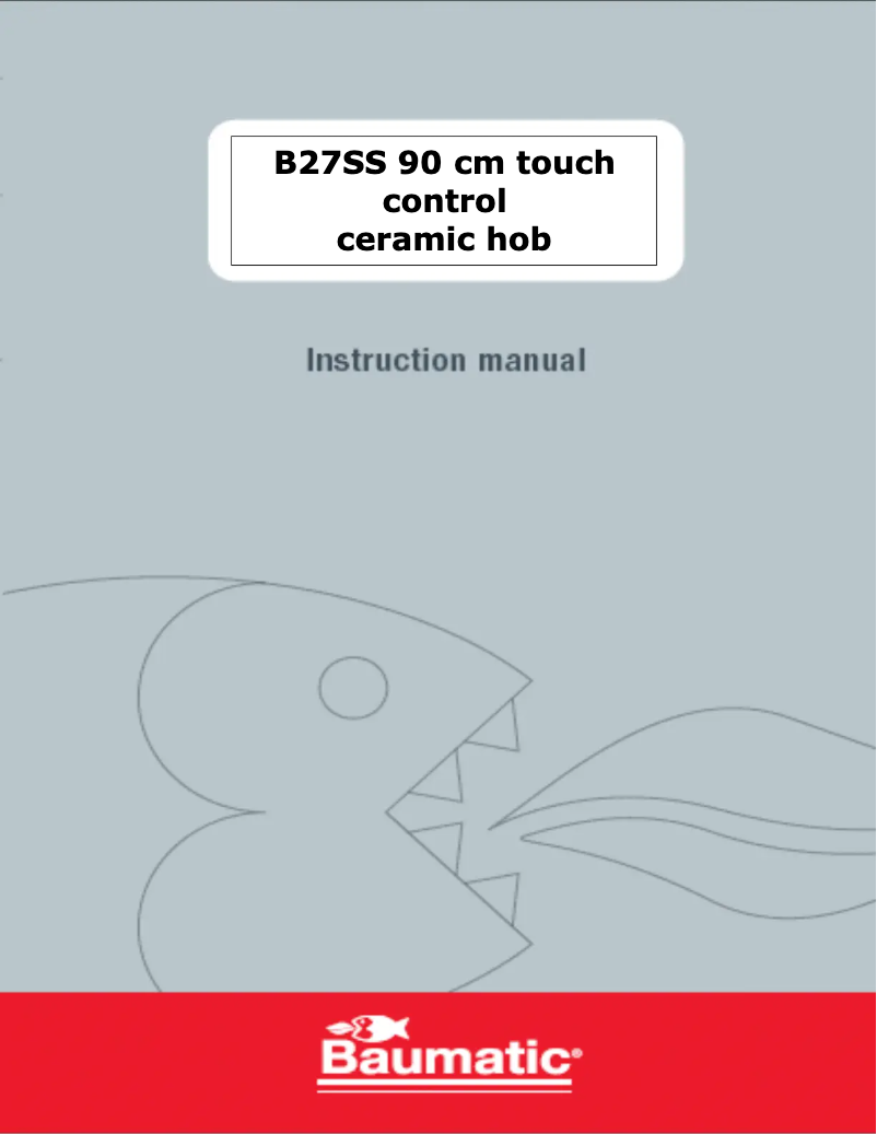 Page 1 of the manual User Manual Baumatic B27SS