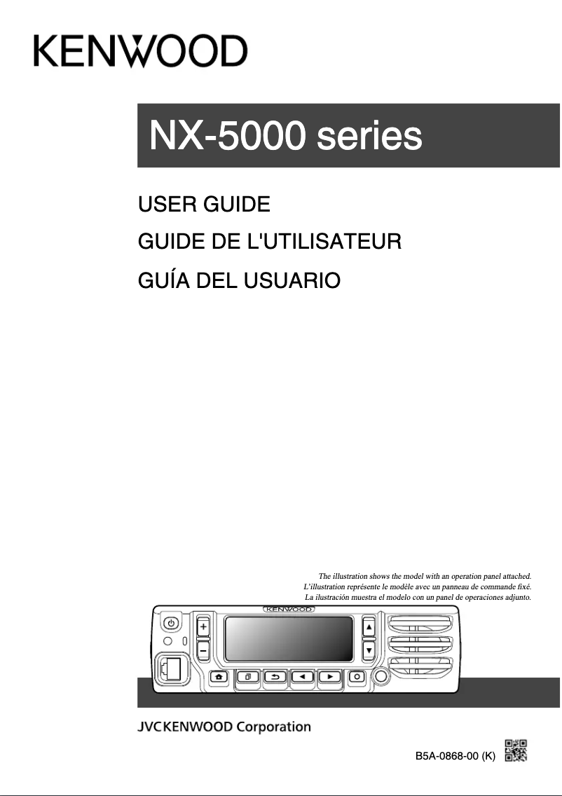 Page 1 of the manual User Manual Kenwood NX-5900B