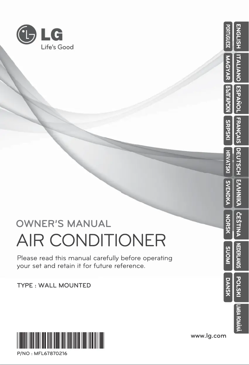 First page image of the manual for ARNU24GSCL2