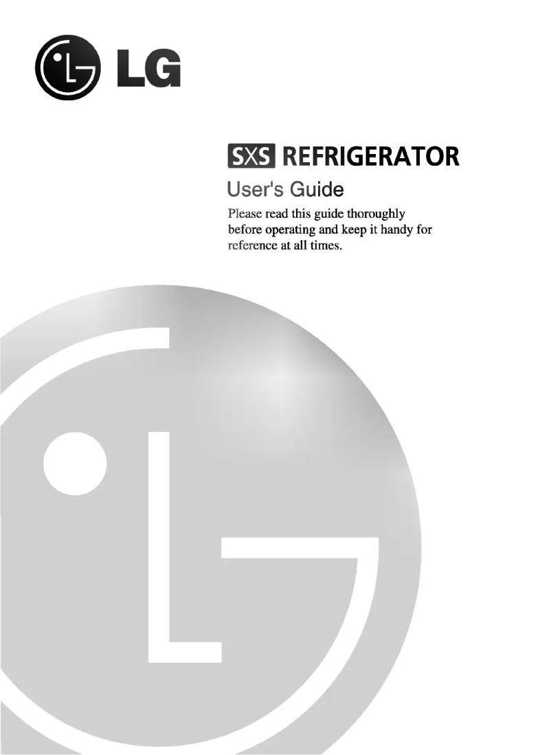 First page image of the manual for GR-P267FTB