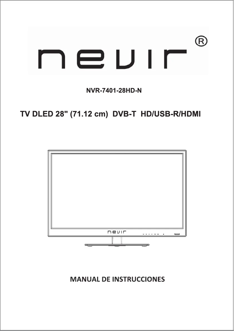 First page image of the manual for NVR-7401-28HD-N
