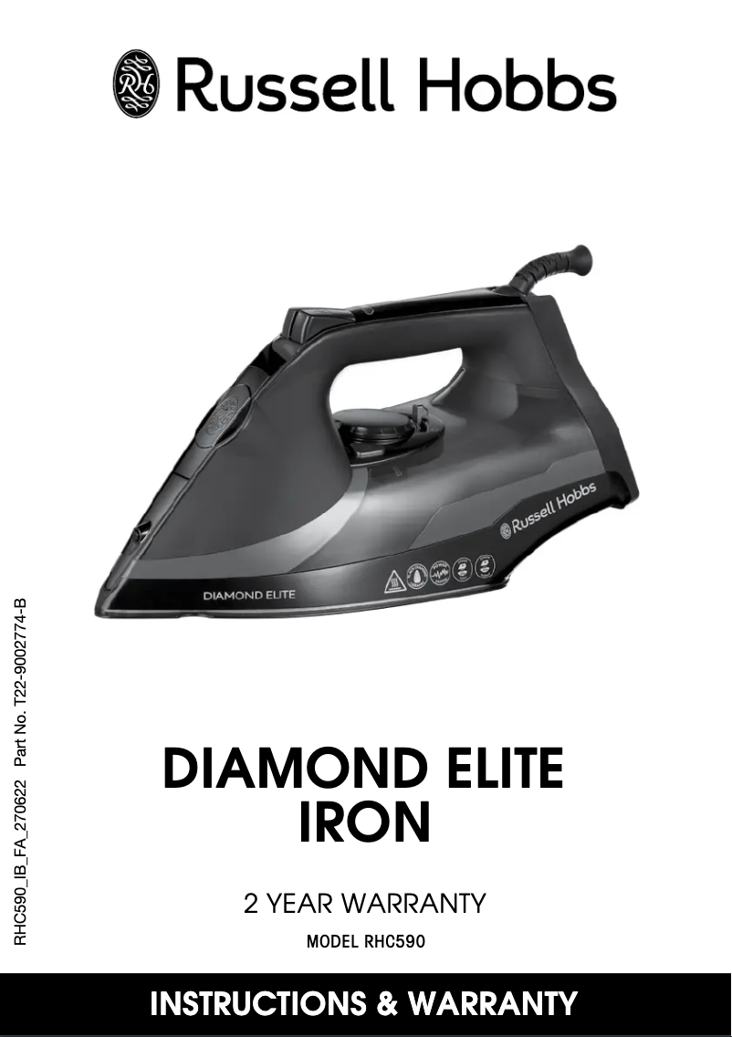 First page image of the manual for Diamond Elite RHC590
