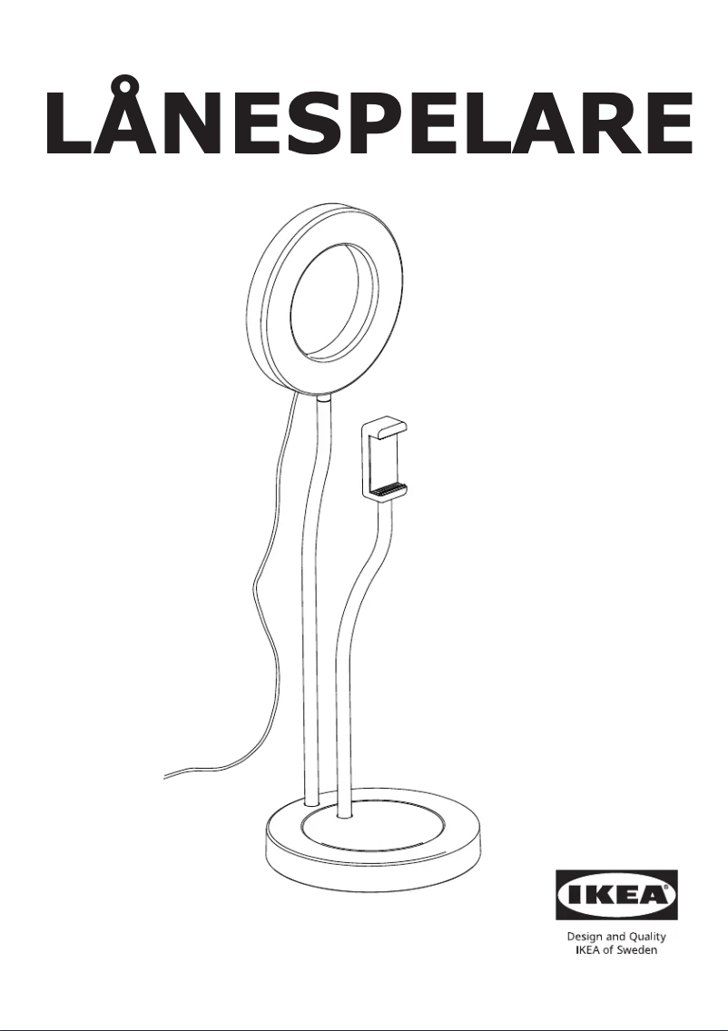 Page 1 of the manual User Manual Ikea LÅNESPELARE 305.143.57