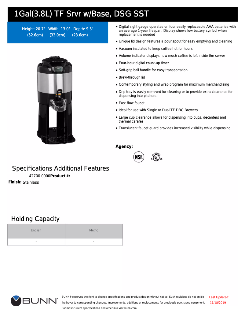 Image de la première page du manuel de l'appareil ThermoFresh