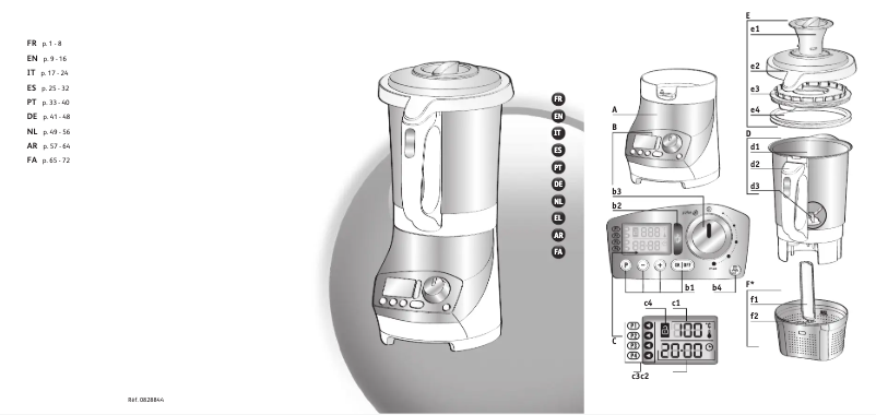 Page 1 of the manual User Manual Tefal Soup & Co BL9031