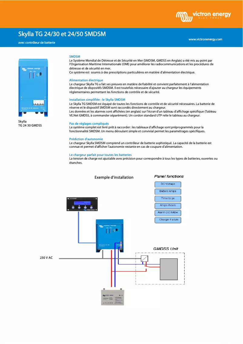 First page image of the manual for Skylla-TG GMDSS