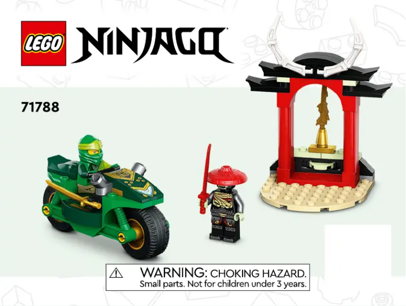 First page image of the manual for Ninjago 71788