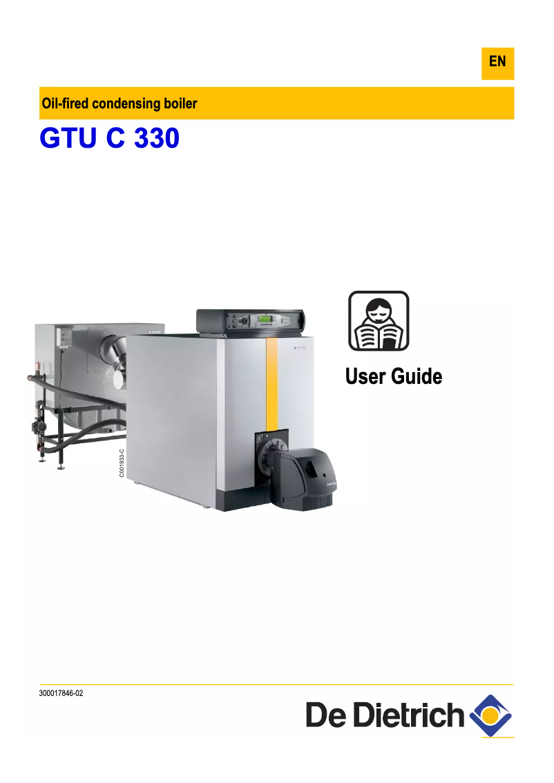 Page 1 of the manual User Manual De Dietrich GTU C 330