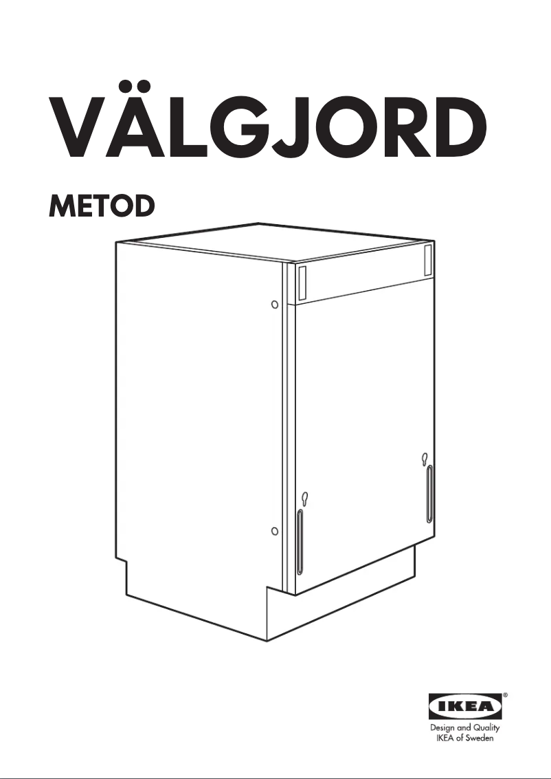 Page 1 of the manual User Manual Ikea VALGJORD