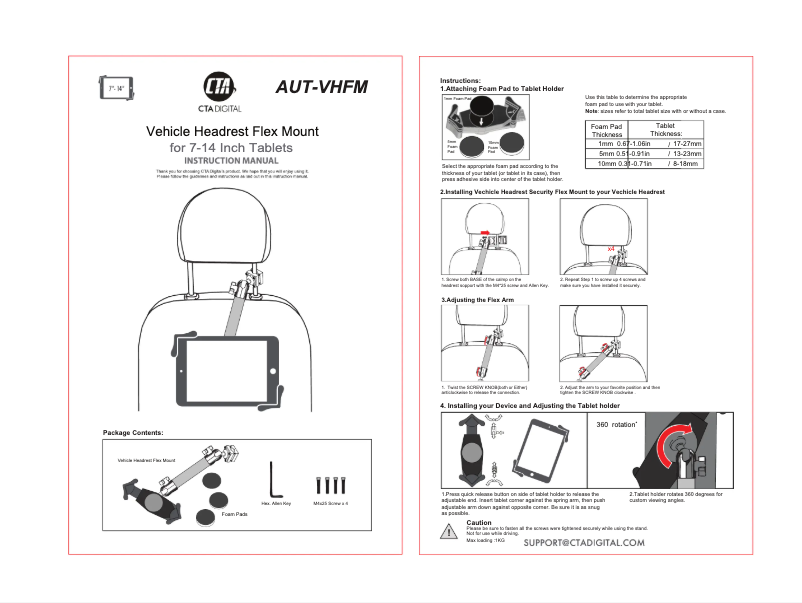 First page image of the manual for AUT-VHFM