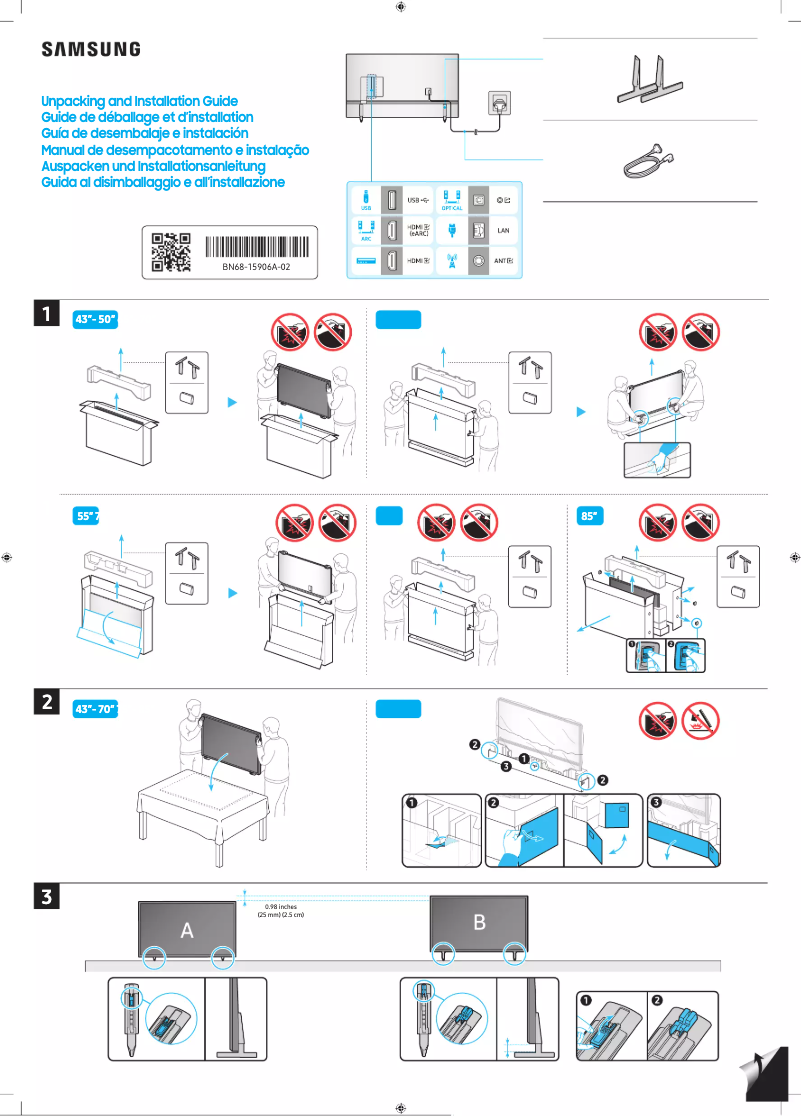 Page 1 of the manual User Manual Samsung UA55CU8080G
