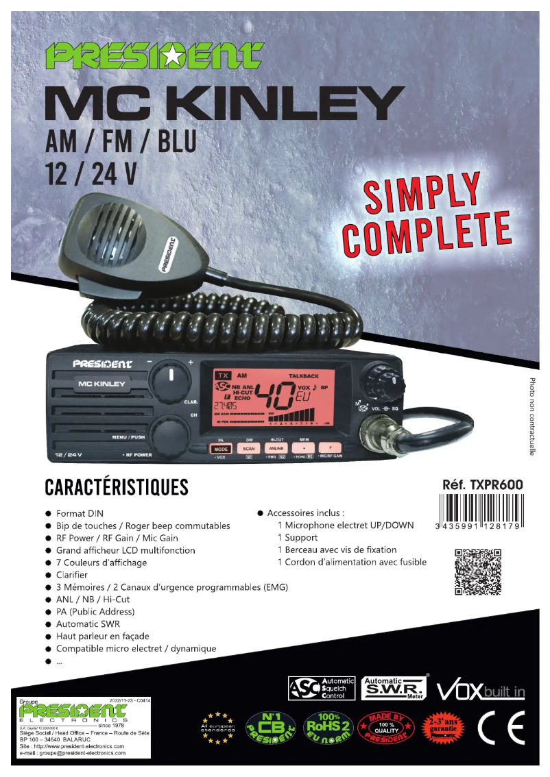 First page image of the manual for Mc Kinley