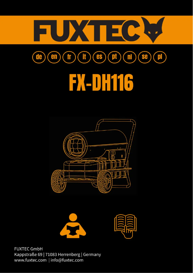 First page image of the manual for FX-DH116