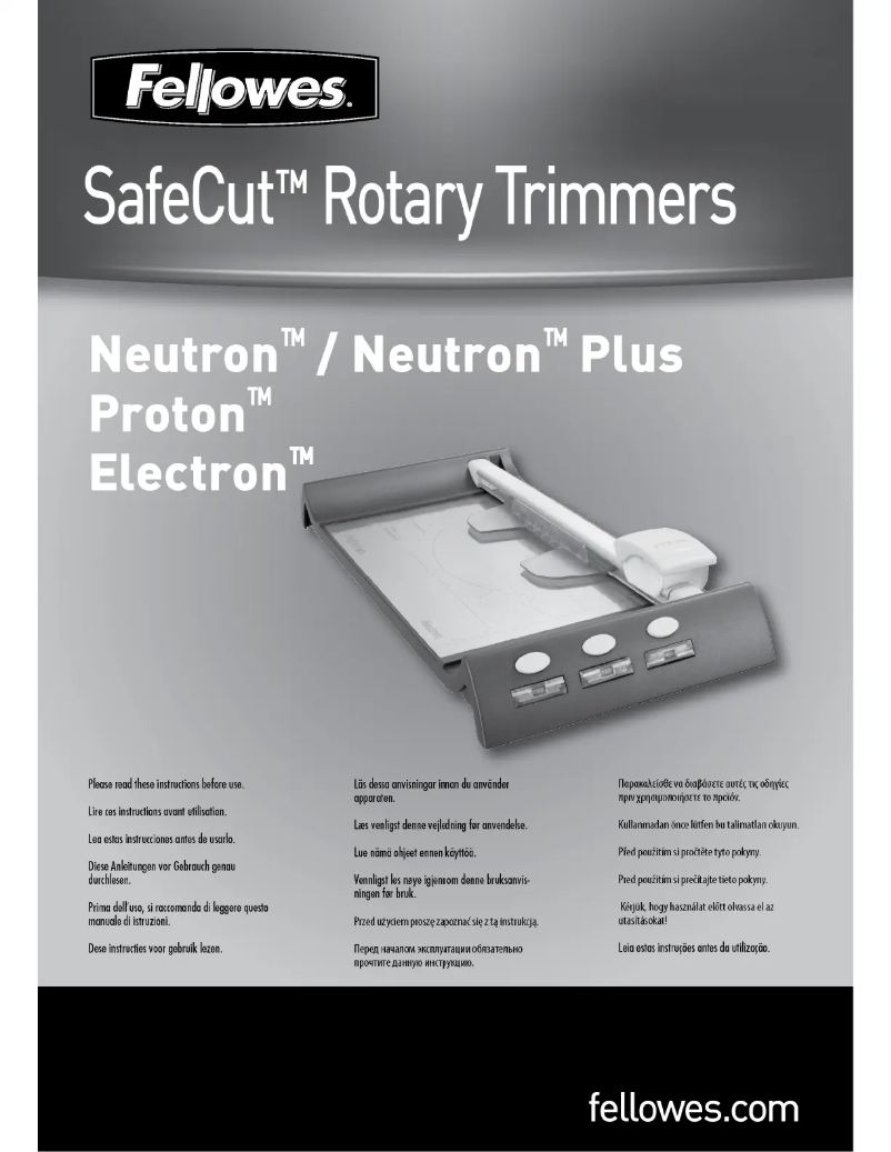 First page image of the manual for Neutron A4 Plus