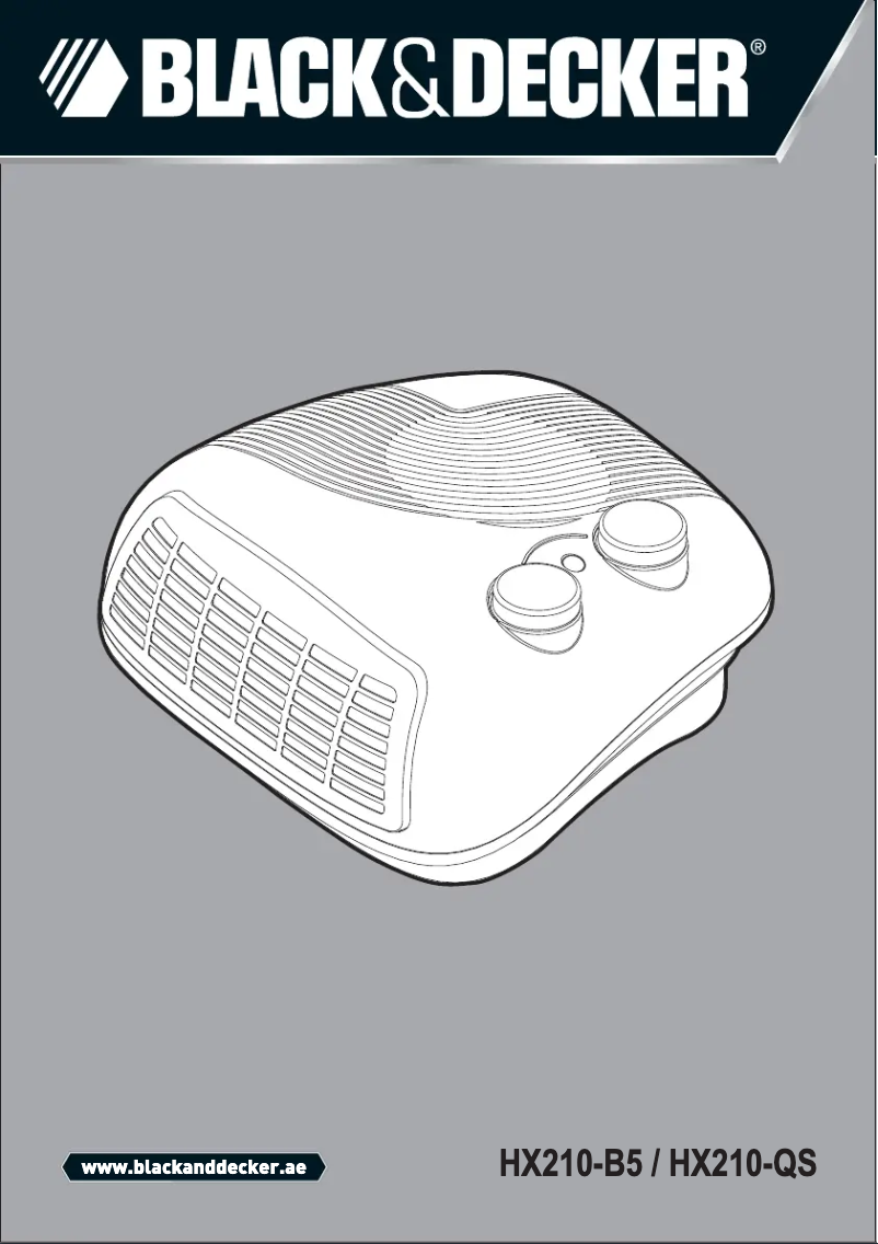 Page 1 of the manual User Manual Black & Decker HX210