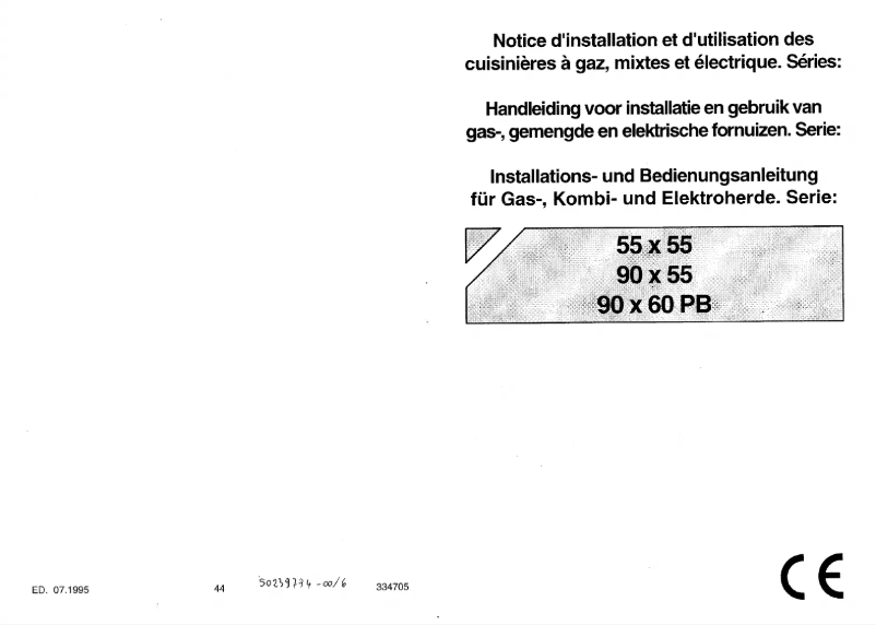First page image of the manual for ZA 5520 BL 1