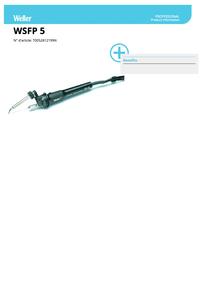 First page image of the manual for WSFP 5