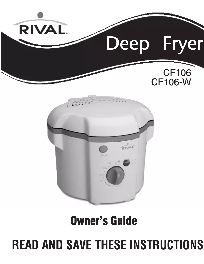 Page 1 of the manual User Manual Rival CF106-W