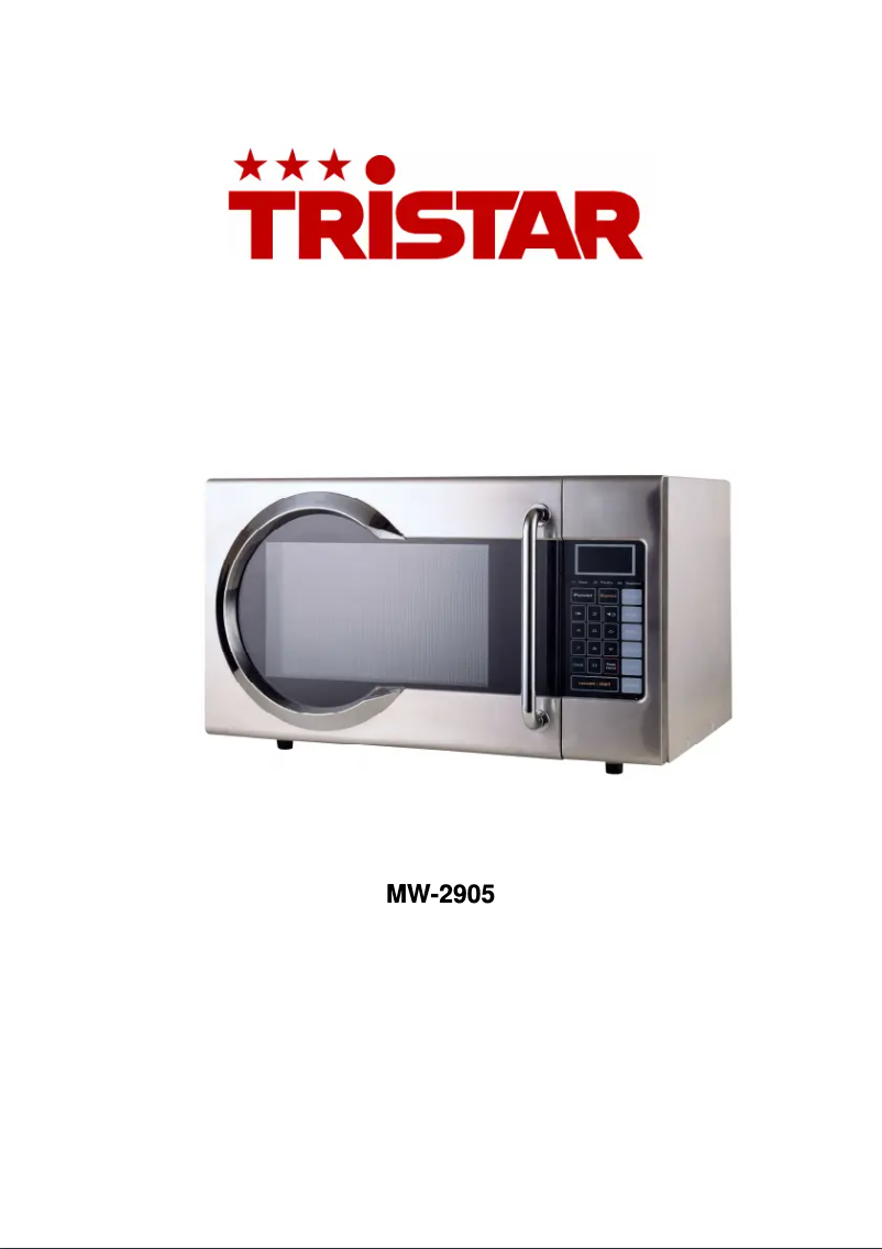 First page image of the manual for MW-2905