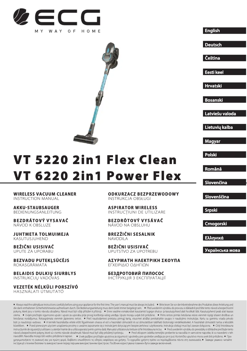 First page image of the manual for VT 6220 2in1 Power Flex