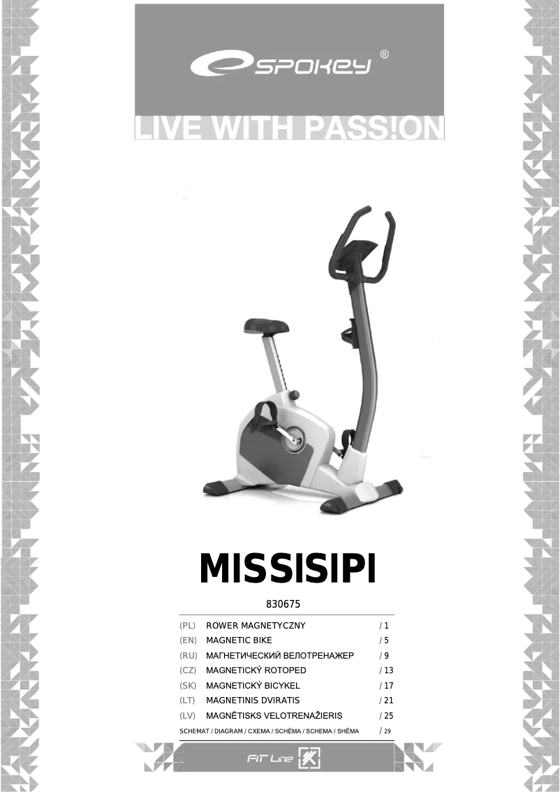 Page 1 de la notice Manuel utilisateur Spokey Missisipi