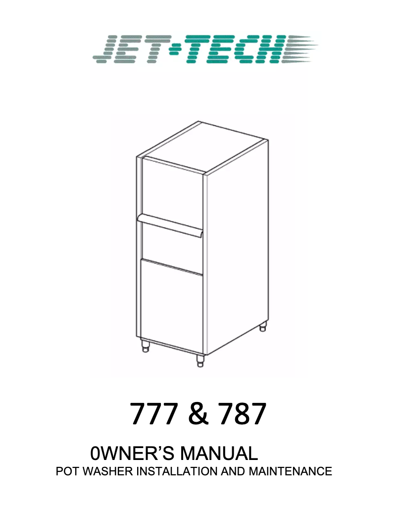 Page 1 of the manual User Manual Jet-Tech 787