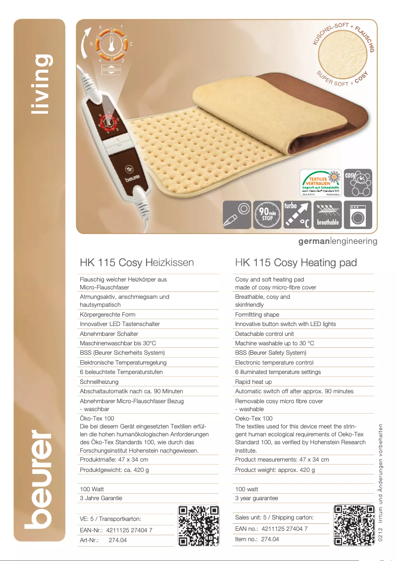 First page image of the manual for HK 115