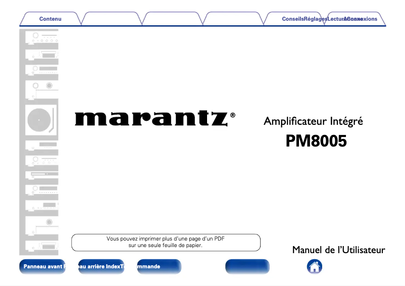 First page image of the manual for PM8005