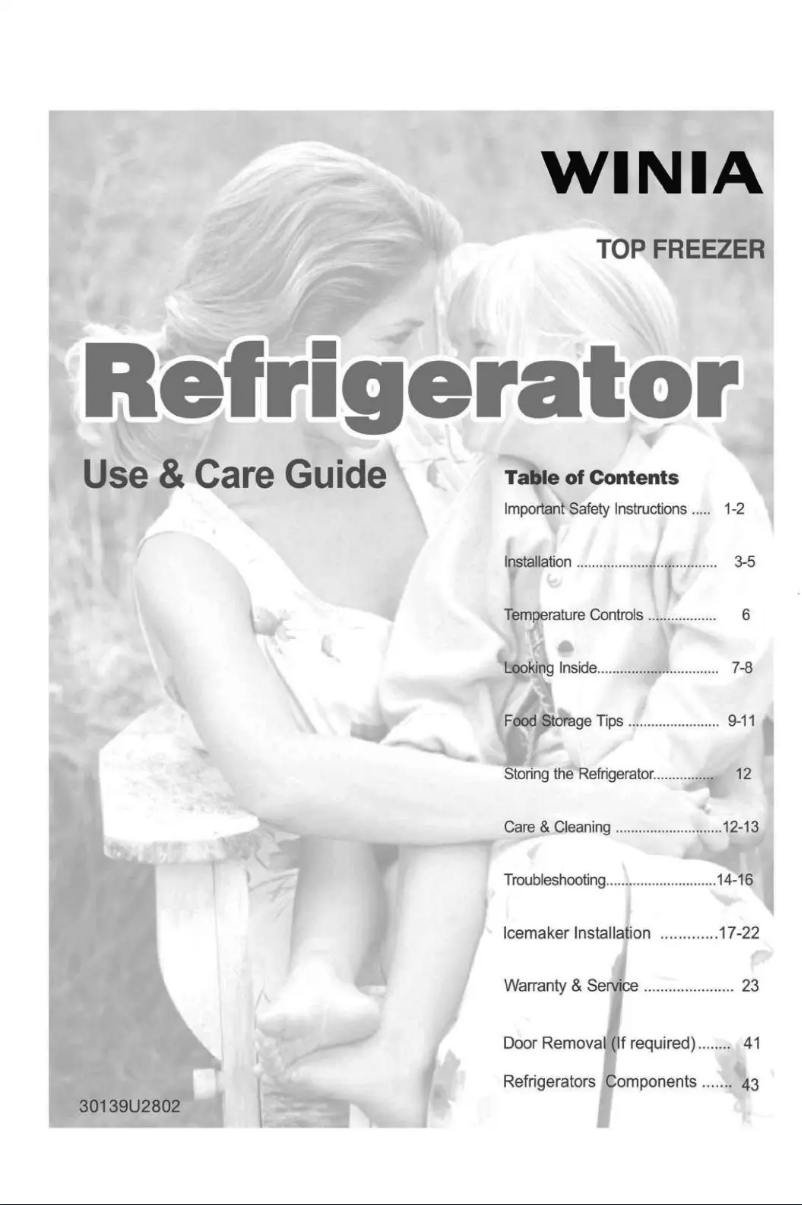 First page image of the manual for WTE21GSSLD