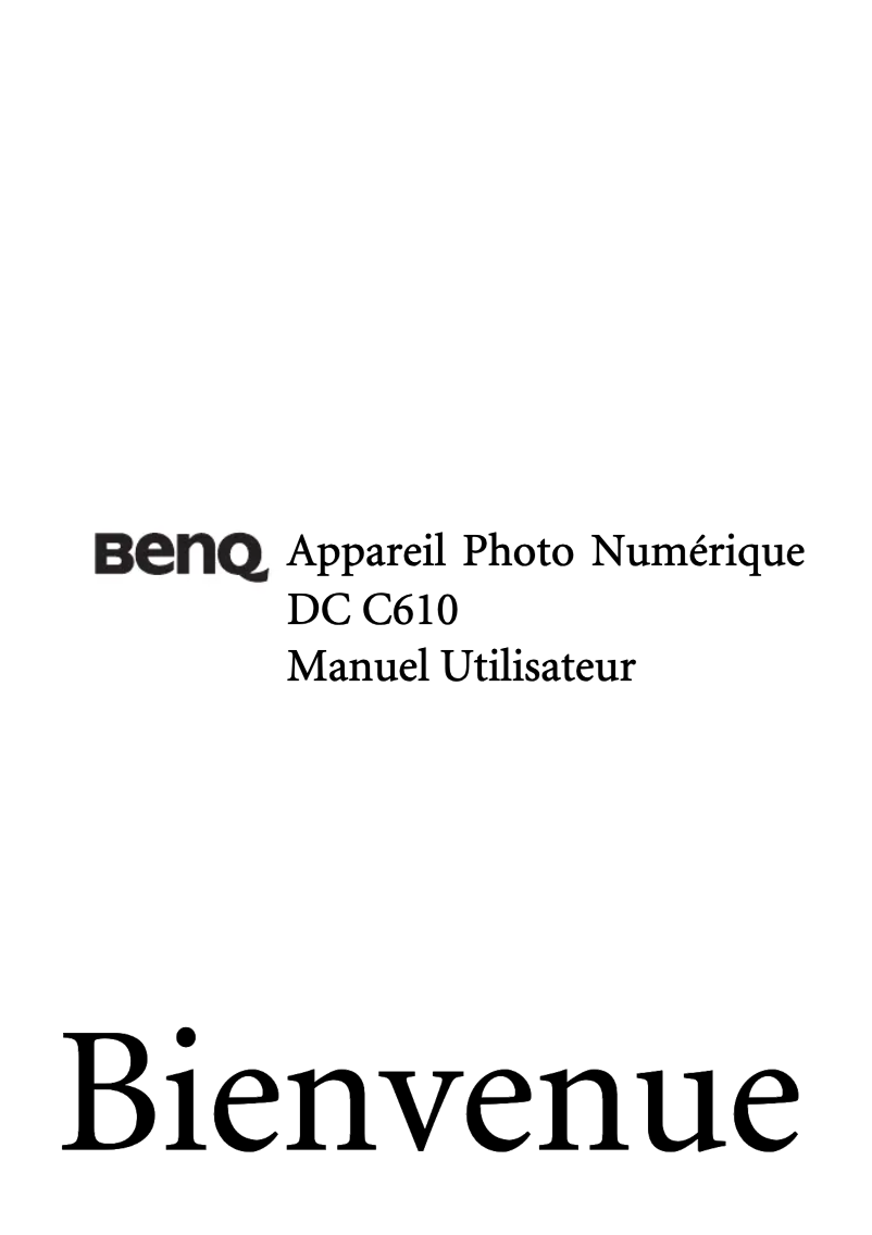 Image de la première page du manuel de l'appareil DC C610
